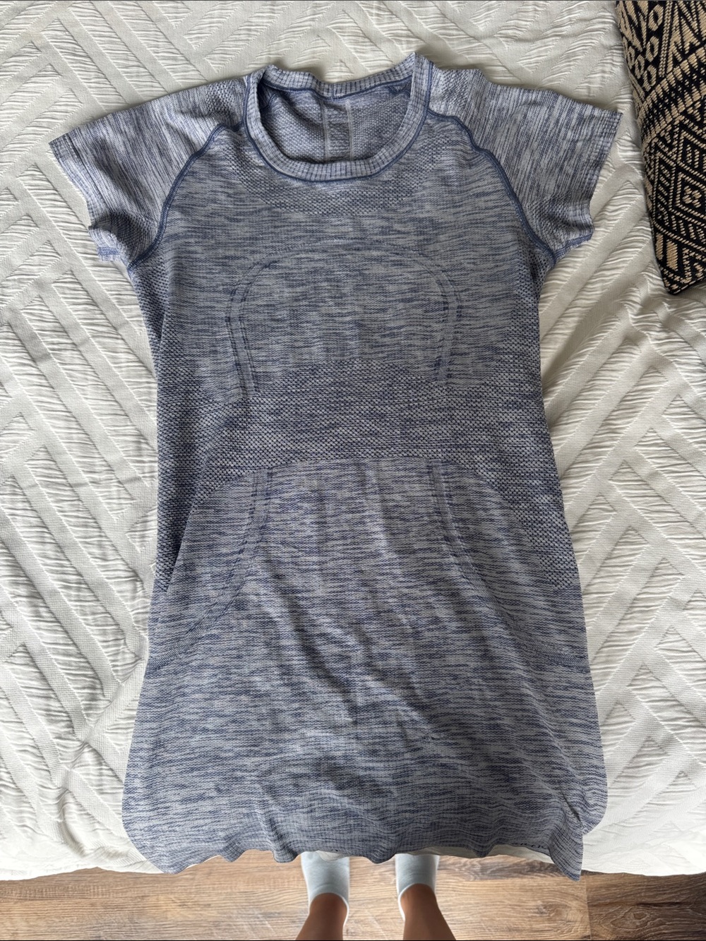 Heathered purple Lululemon shirt